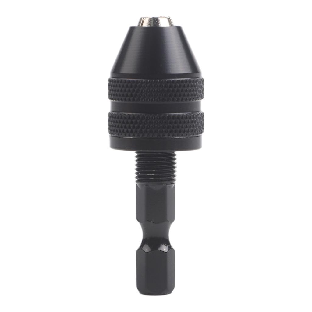 1/4" Keyless Drill Chuck Conversion 0.3-3.6mm Quick Change Hexagonal Handle Three Jaw Twist Drill Chuck For Electric Drill