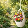 Thickened Vertical Planter Basket Chain Hooks Hanging Planter Plastic Flowerpot  Wall Decor