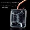 Disposable 4-Compartment Meal Prep Containers with Lids