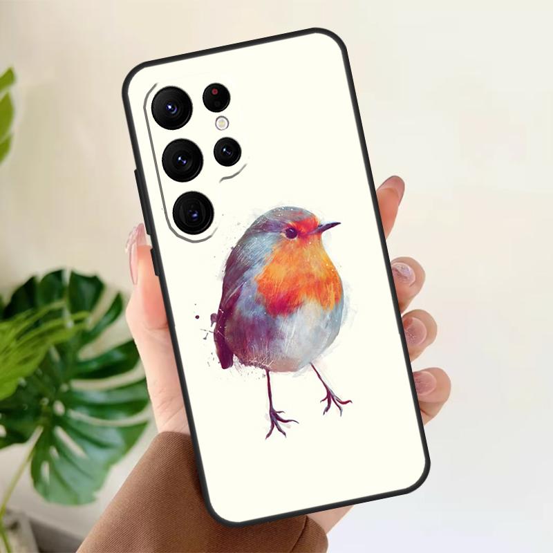 

Robins Bird Soft Case For Samsung Galaxy S25 S21 S22 S23 S24 Ultra S9 S10 Plus S20 FE S24 FE Phone Cover Galaxy S9
