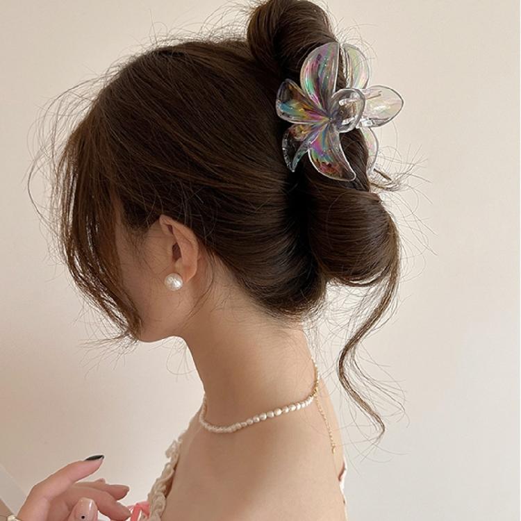 Floral Hair Clip High Ponytails Claw for Women and Girls Enhancing Your Look Fashionable Plastic Hair Accessory