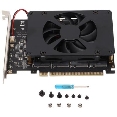 Card Adaptor NVME M.2 la PCIE X16 4 Porturi 32Gbps Card de Extensie Accesorii Computer cu Îmbunătățit