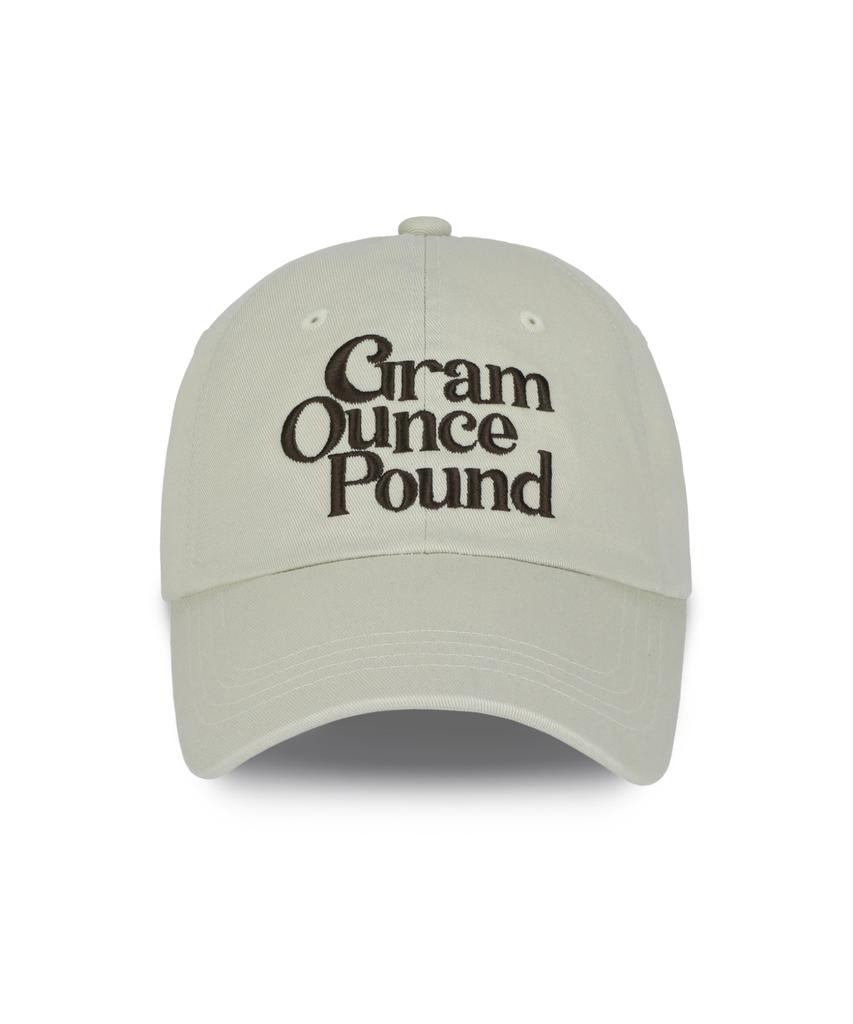 GRAM OUNCE POUND [5Colors] Everyday Logo 6-Panel Cap