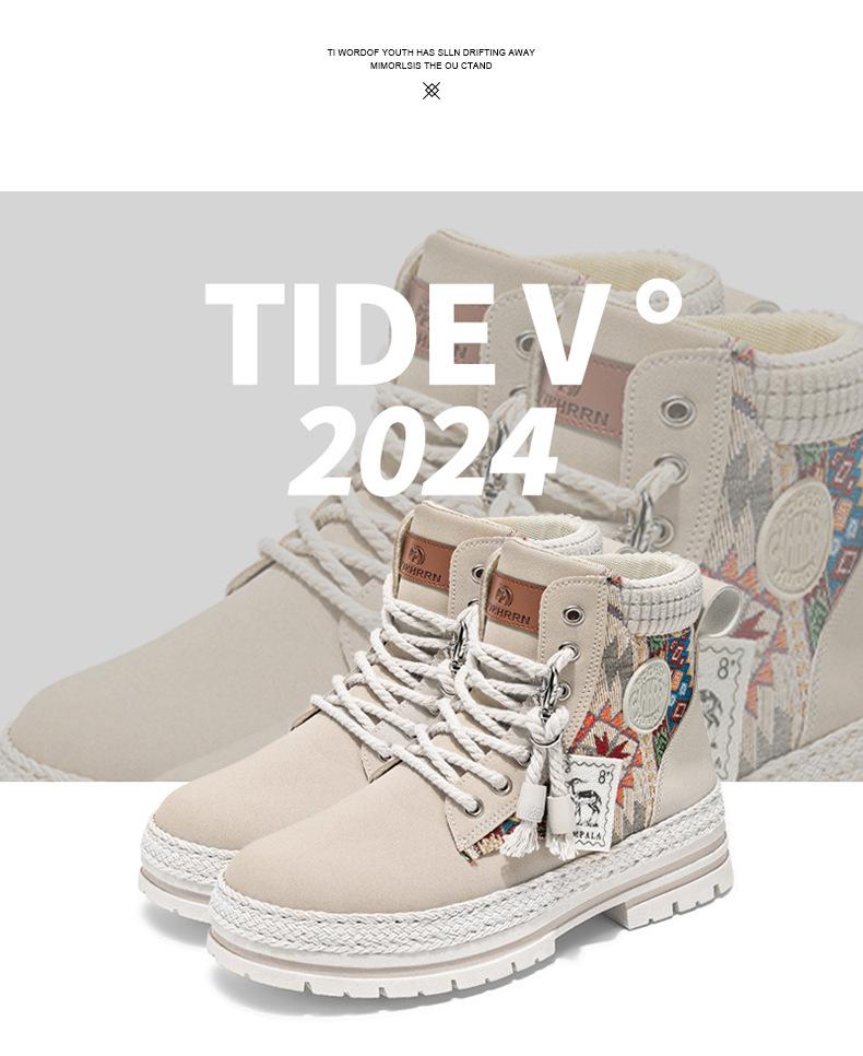 Martin boots men's shoes winter high-top British style sports and leisure design niche ins youth trend tooling boots