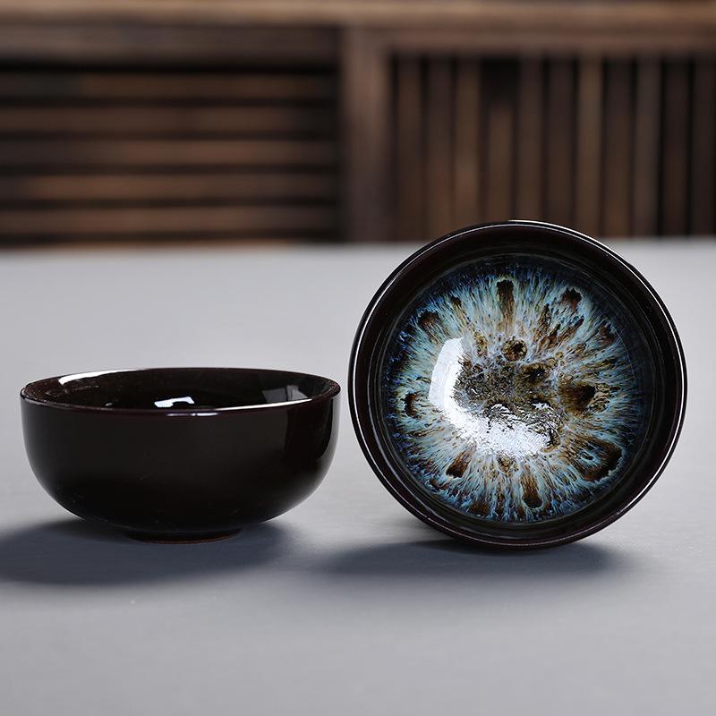 

Чайная чашка Kiln Change Керамические чашки и фонарики Kung Fu Маленькие чайные чашки Master Cup Одинарная чашка Чайный сервиз Jianjian Пиала для чая Чайные чашки Шляпы-ведра Чашки