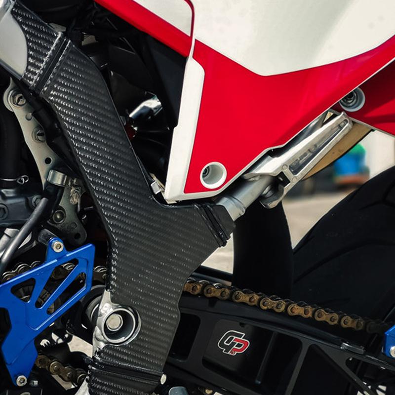 Real Carbon Fiber Frame Guard Protector Covers For Honda CRF300L / Rally / ABS 2021-2025 2026 Left and Right Frame Guard Covers