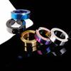 Men Street Round Geometric Circle Stainless Steel Ear Clip Ear Cuff Jewelry Hoop Earrings