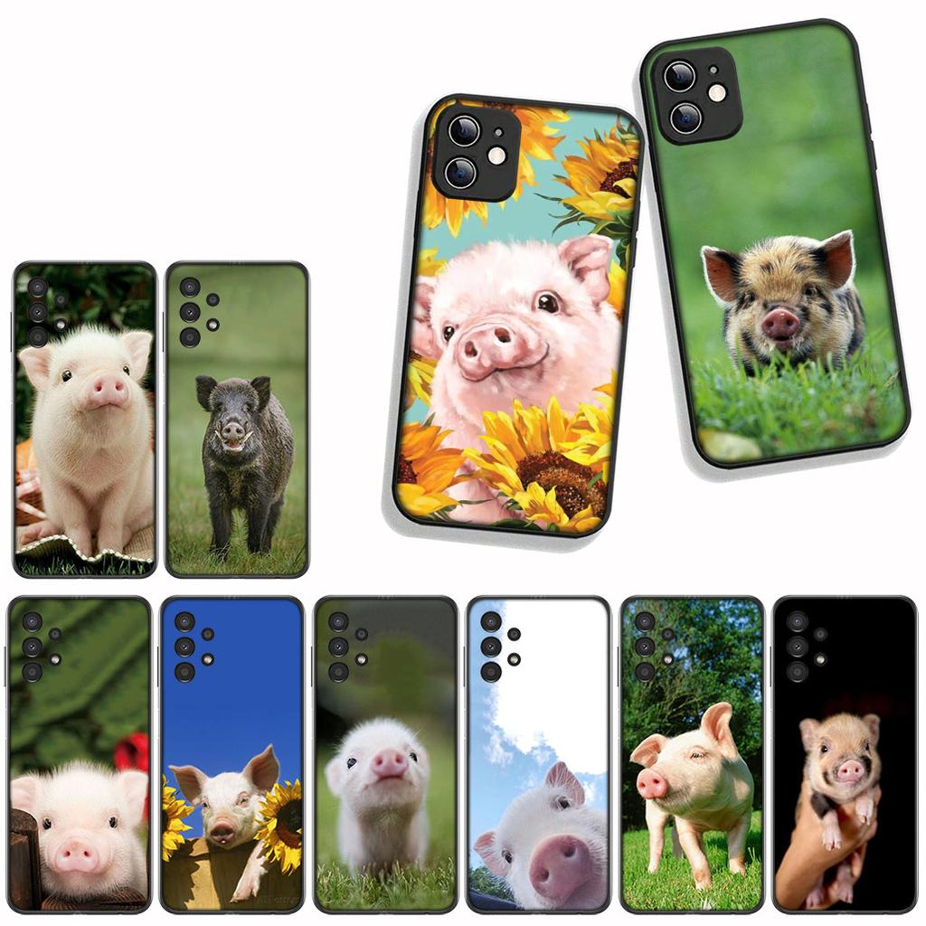 for Motorola Moto G54 G05 G24 G67 G55 G75 G9 G85 G15 G57 G86 Power Edge 50 30 Ultra Fusion neo Pro Case Anime Cute Pig Funny