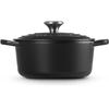 Чугунная жаровня Le Creuset Signature круглая 18 см чёрная 1,8 л (21177180000430)