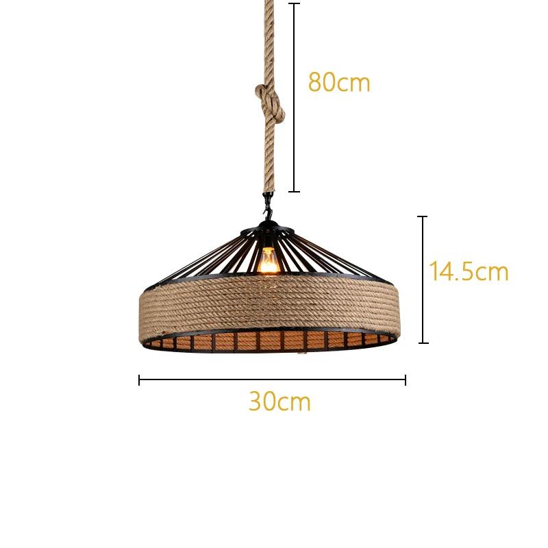 Metal Twine Vintage Lampshade, Industrial Style Metal Chandelier Handwoven Twine Vintage Cage Lampshade