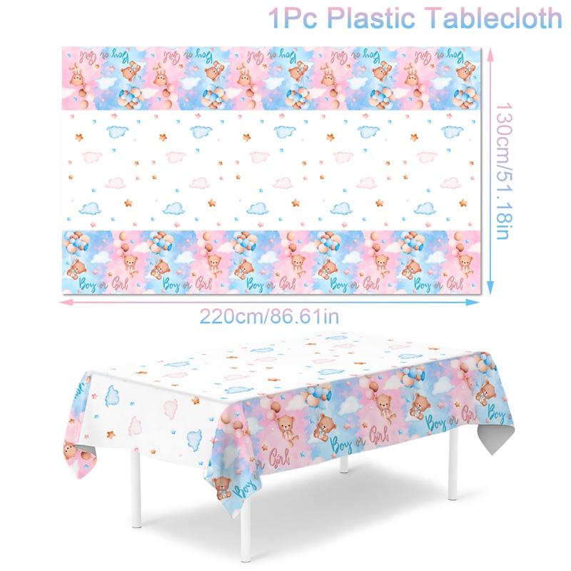 

Скатерть для вечеринки по случаю объявления пола ребенка, украшение для детского душа для мальчика или девочки, чехол для стола для новорожденных, принадлежности для вечеринки по случаю объявления пола ребенка