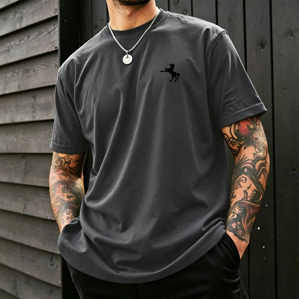 Summer T-shirt, short-sleeve printed design, loose and comfortable, unisex and versatile, a must-have for sports, leisure, and everyday wear