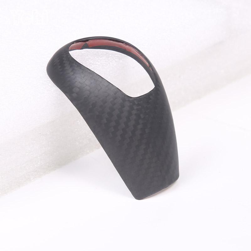 Real Carbon Fiber For BMW M2 F87 M3 F80 M4 F82 M5 F83 F10 F85 X5M F86 X6M F12 Car Center Console Gear Shift Knob Trim Cover