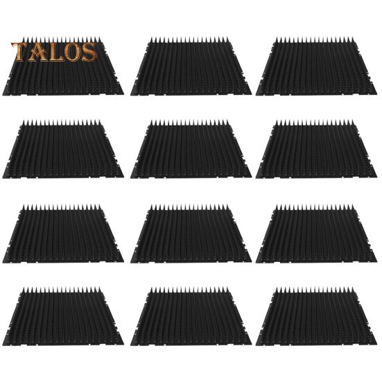 

6/12 шт. Коврик для отпугивания кошачьих фекалий, коврик с шипами, тренировочный коврик для отпугивания кошек и собак от растений, мебели, для использования в помещении и на улице 12pcs чёрный