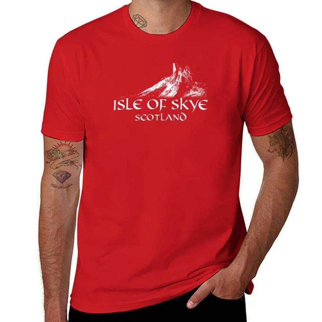 Isle of Skye Scotland Storr T-Shirt summer tops sweat anime plain Men's t-shirts