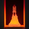 3D Printing Space Shuttle Lamp USB LED Children Baby Night Light Room Decor 110-220V