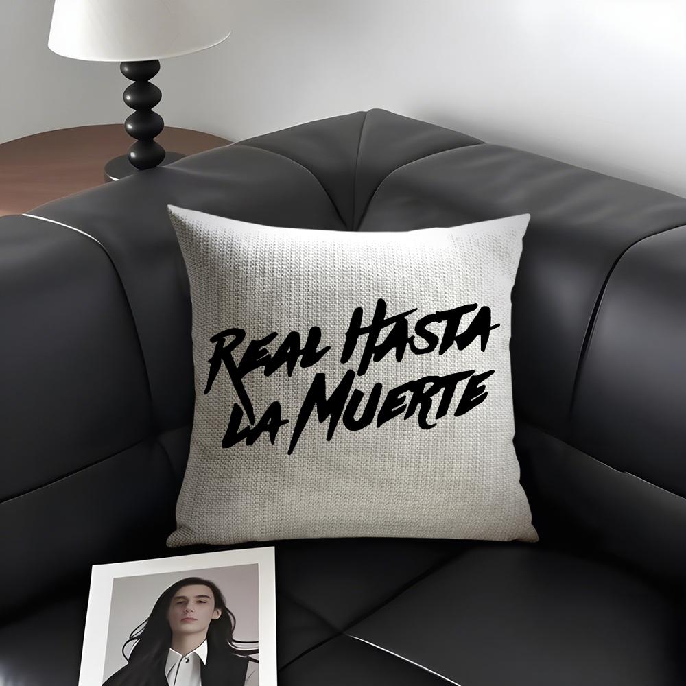 

HHasta La MMuerte Hot Cushion Cover Natural Linen Organic Fabric DoubleSided Printing Sofa Home Decor Gift Pillow Case 30x30cm