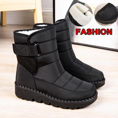 Fashion Snow Women Boots New Boots For Women Platform Shoes For Women Soft Keep Warm Boots Ladies Flat Plush Winter Footwear Botas Mujer