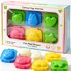 Boiled Egg Mold Cute Cartoon Rabbit Bear Bento Maker Cutter DIY Egg Ring Mould for Rice Ball Decor Reusable Kitchen Gadgets