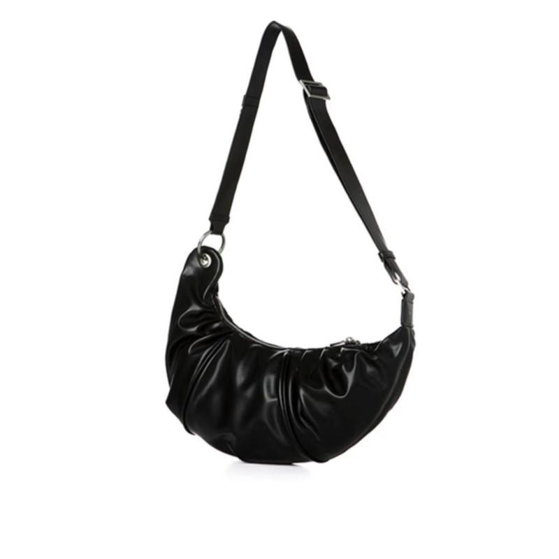 Hot Girls Black  Bags Purse Women Vintage Pu Leather Casual Crossbody Bags Female High Street Messenger Bag Chic
