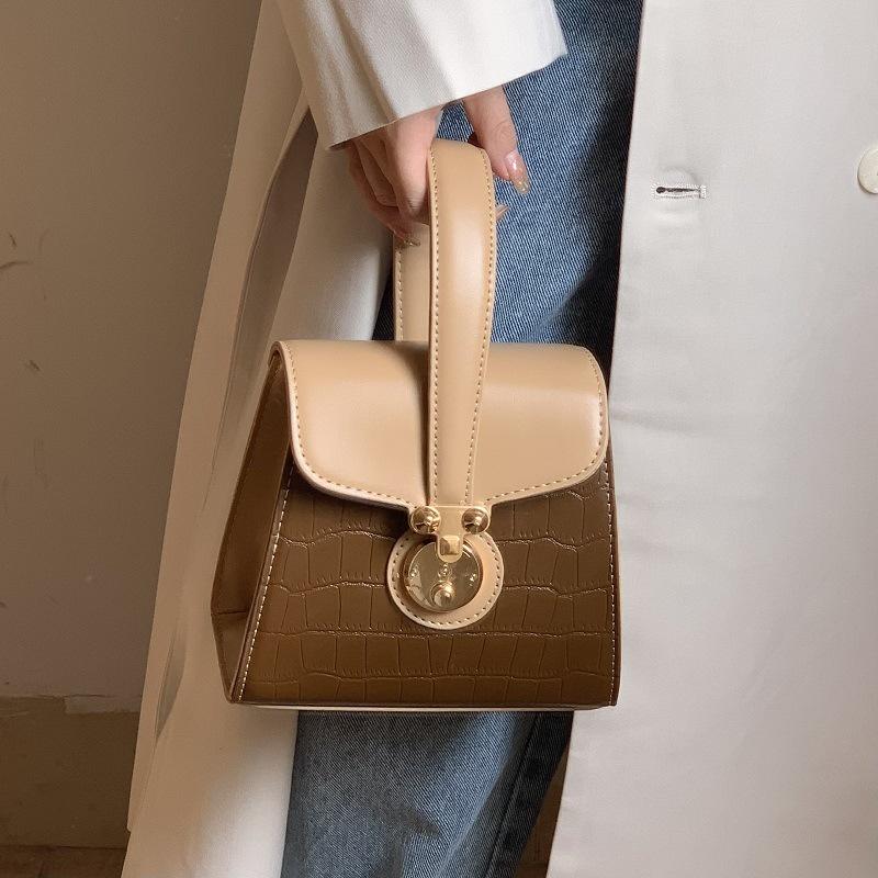 IELGY coconut bento box-shaped lock buckle all-match messenger bag women