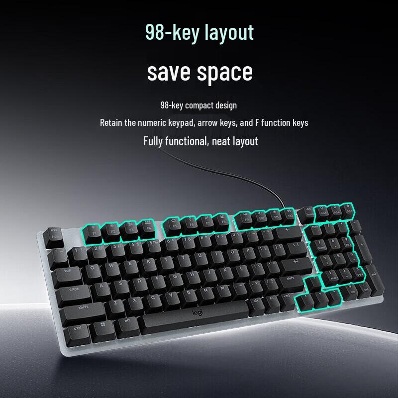 Logitech K828 Wired Mechanical Backlit Keyboard