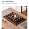 Retro Style Food Storage Trays Natural Bamboo Dessert Pallet Decorate Tray Wooden Tray  Bathroom