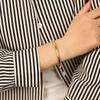 Electroplated Ccb Smooth Plain Ring Bracelet Retro Simple High-End Bracelet Wind Cold Jewelry