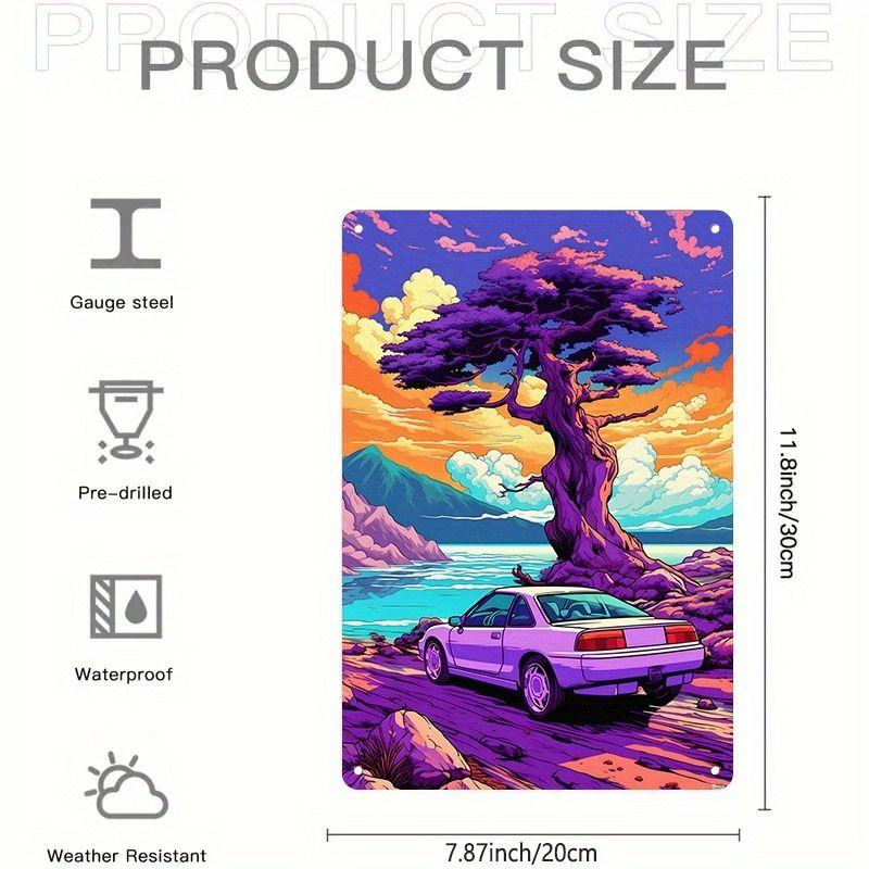 Avant-Garde Automotive Metal Art Painting for Garage Decor