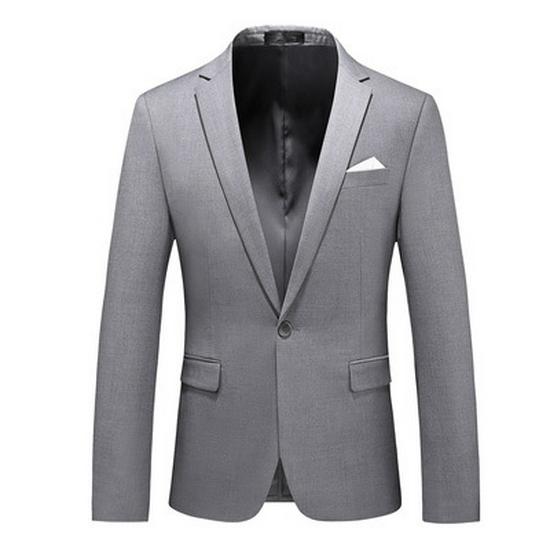 2023 Herren Übergröße Einreihiger Blazer - 18 Unifarben, Ein-Knopf, Slim Fit Anzug in Rosarot