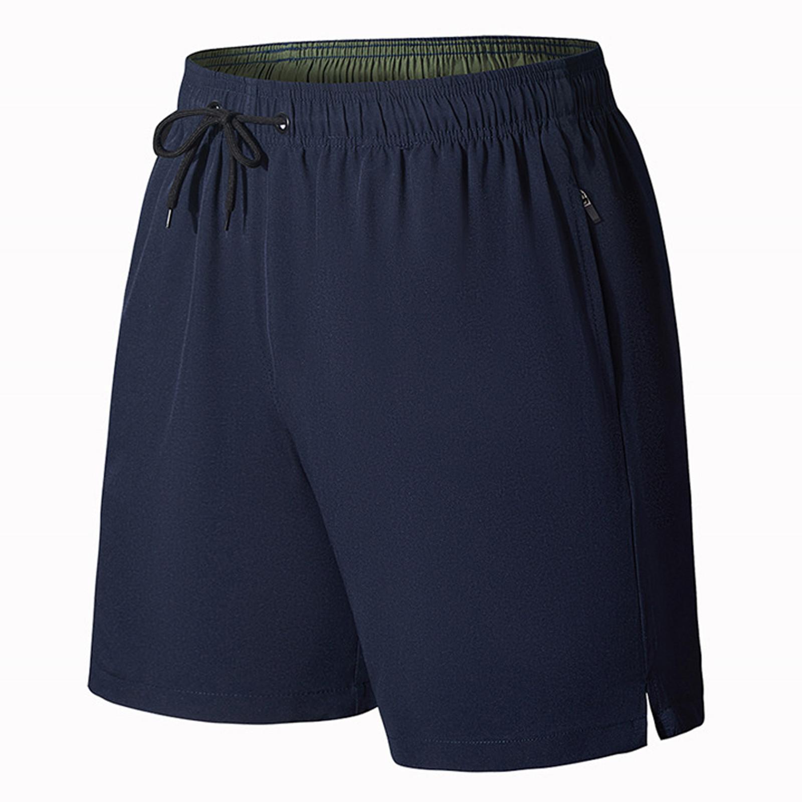 

Мужские спортивные повседневные однотонные быстросохнущие шорты для фитнеса, шорты для плавания на подкладке с защитой от смущения XXXXXL