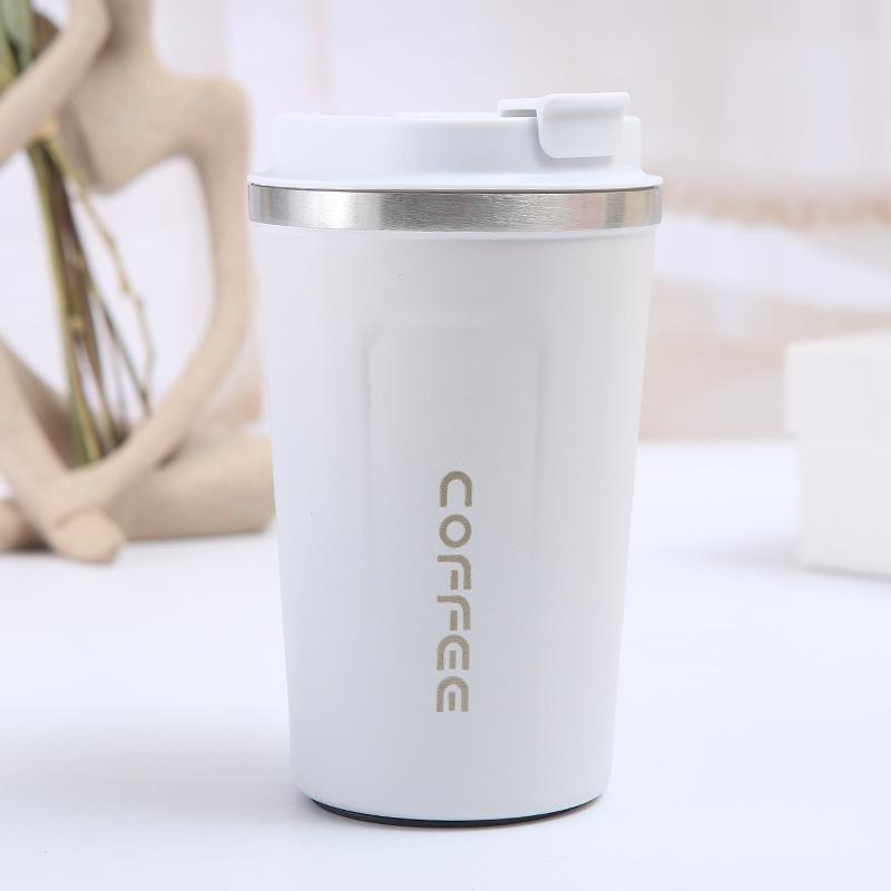 Simple 304 Stainless Steel Second Generation Coffee Vacuum Cup Large Capacity Outdoor Portable Men's and Women's Office Portable Cup