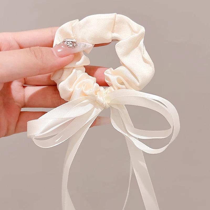 Korean Style Spring/Summer Floral Intestine Hair Scrunchie for Women – Elegant Ponytail Tie and Mori Girl Accessory.