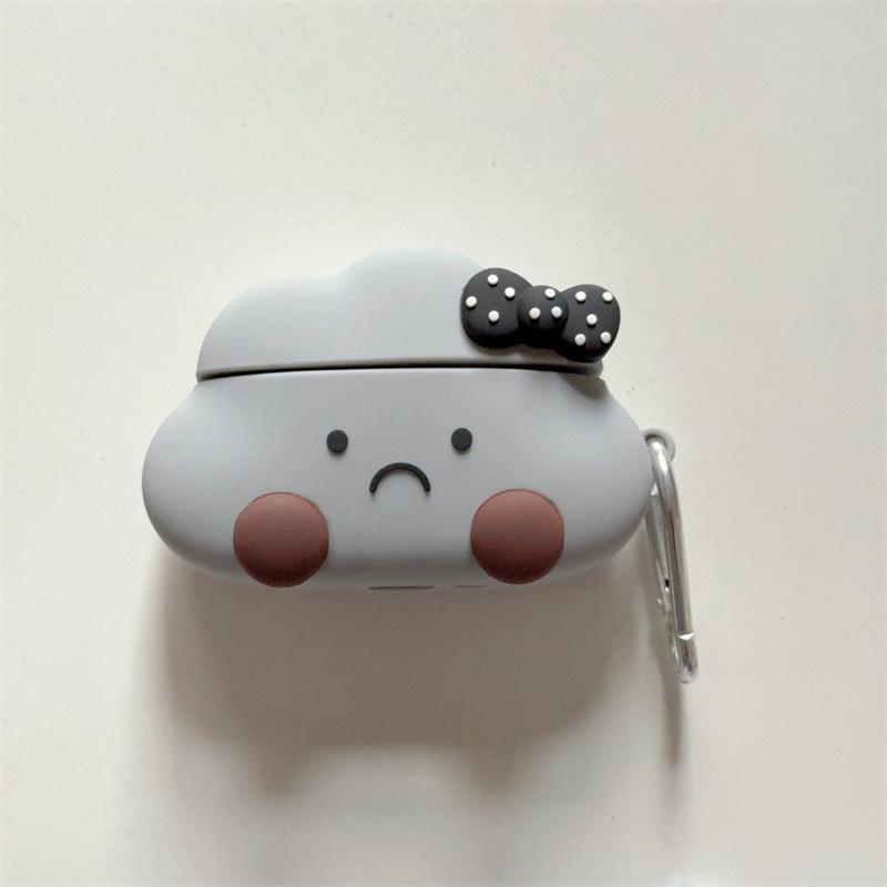 Stereo dark cloud for AirPods 1 apple bluetooth wireless headset case 1/1/1 generation pro1 silicone