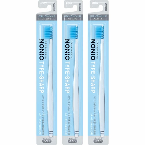 

NONIO Type-Sharp Regular Toothbrush Set of 3 (Colors cannot be selected)