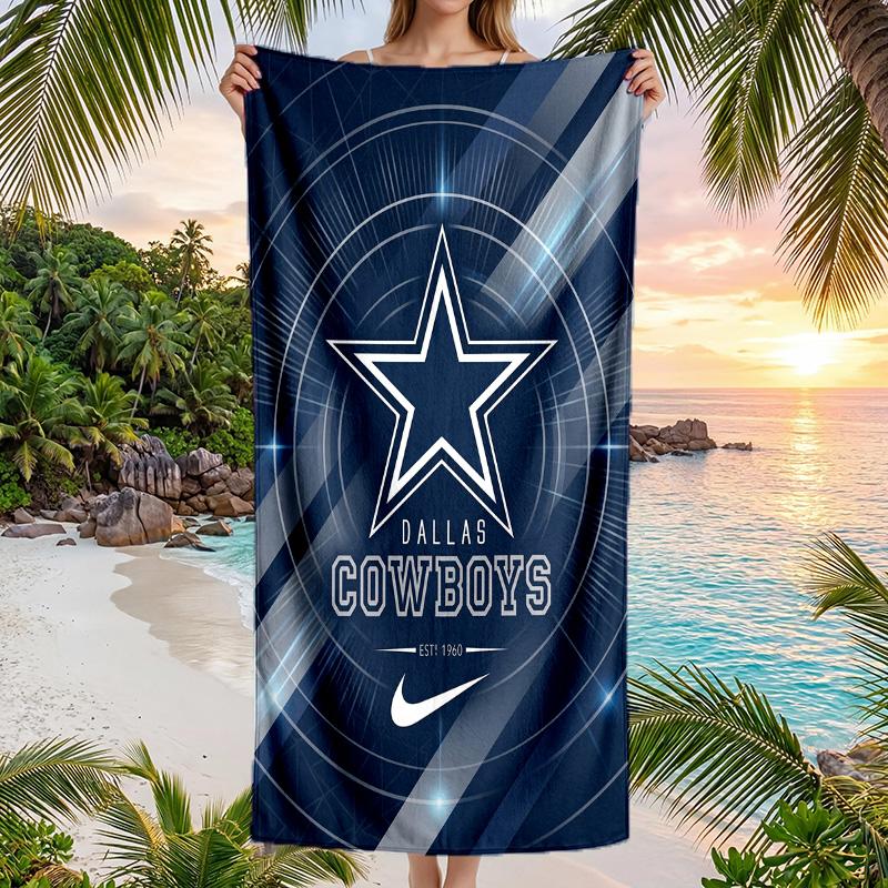 Dallas Cowboys Fashion Beach Towel Portable Soft Quick Dry Towel For Swimming Camping Holiday Use