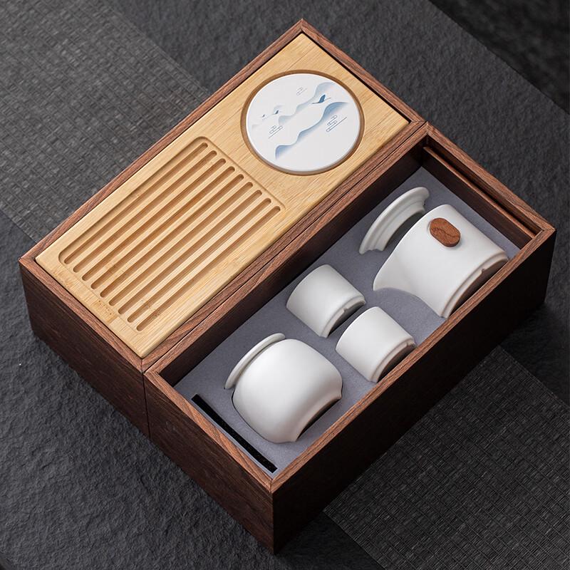Chinese Landscape Travel Tea Set