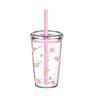 Transparenter Hochwertiger Kaffeetasse Wiederverwendbare Trinktasse Trinkgeschirr Milchtee Strohhalmbecher Zuhause