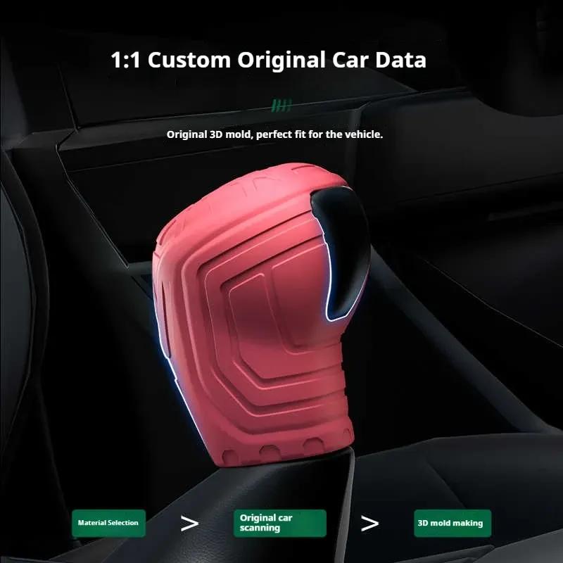 For Volkswagen Tacqua Car Silicone Automatic Gear Shift Knob Cover Tasteless Antislip Shifter Knob Protective Cover