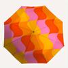 1pc Wavy Colors Automatic Open/close Folding Compact Umbrella, 8-Rib Sturdy Canopy, Lightweight Portable, Everyday Use, Gift,129