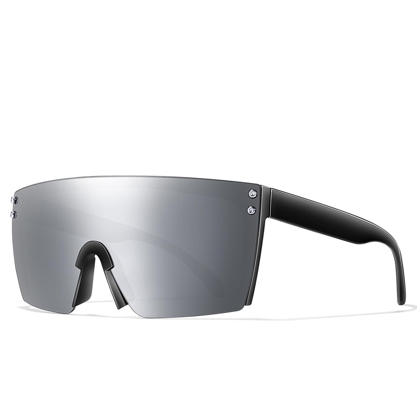 Trendy Sunglasses Men Women Outdoor Mtb Bicycle Cycling Large Frame Eyewear Square Windproof Goggles Fashion Eyewear