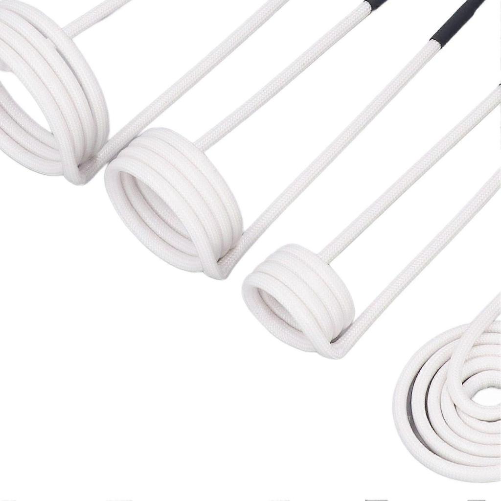 6 Stück Induktionsheizspulen-Set 2,5 mm Messingkern 20 30 40 50 mm Freiformende Flachtyp-Induktionsheizdrähte