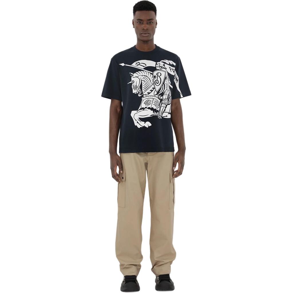 Burberry Crewneck T-Shirt mit Logo-Aufdruck 80947791