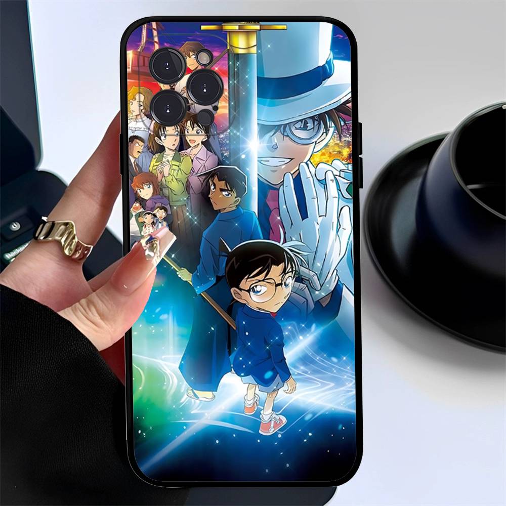 Anime Detective Conan Phone Case For Iphone 17 16 15 16e 14 13 12 11 Pro Max Plus Case Cover Coque