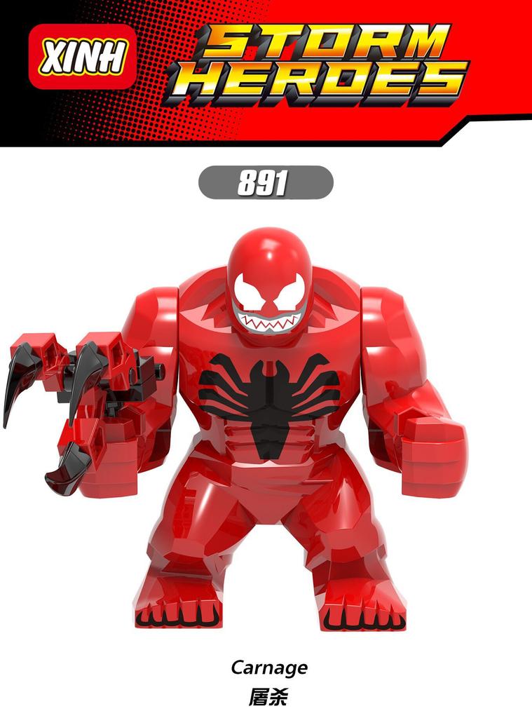 Marvel superhero building blocks, Spider Man, Venom, action characters, toys, anime characters, assembled dolls, birthday gifts