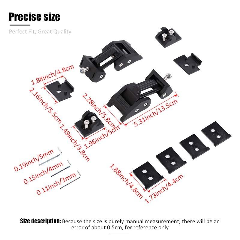 Chiusure Per Cofano Con Staffa, Coppia, Compatibili Con Jeep Wrangler TJ (1997-2006), Ricambio Diretto