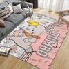 1pc Disney Cartoon Characters Pattern Carpet Area Rug Non-slip Carpet Hand Washable Floor Mat Suitable For Living Room Bedroom Home Decor