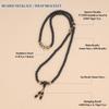 COAI Evil Eye Matte Onyx Tiger Eye Bracelet Necklace for Men and Women 108-Bead