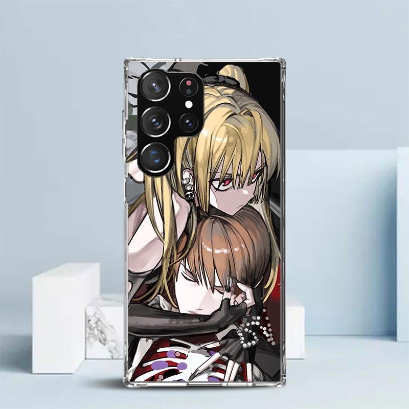 N-Note D-Death MisaMisa Phone Case For Samsung Galaxy S24 S25 Edge S26 Ultra S22 S23 Plus S21 + S20 FE Soft TPU Back Cover Galax