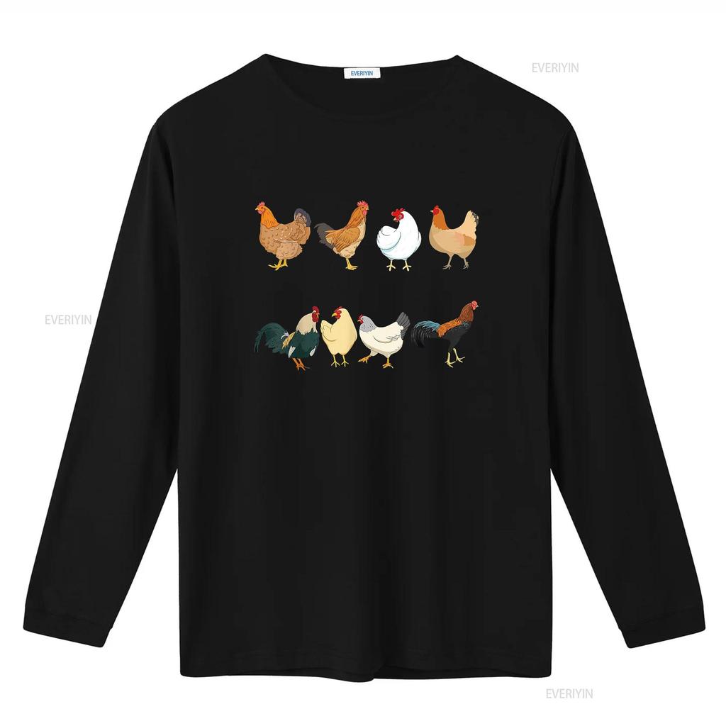 T-shirt Poulets Amateurs de Poulets Propriétaires Éleveurs s vintage Lavé mode Haut Pour le Quotidien Élégant homme Confortable